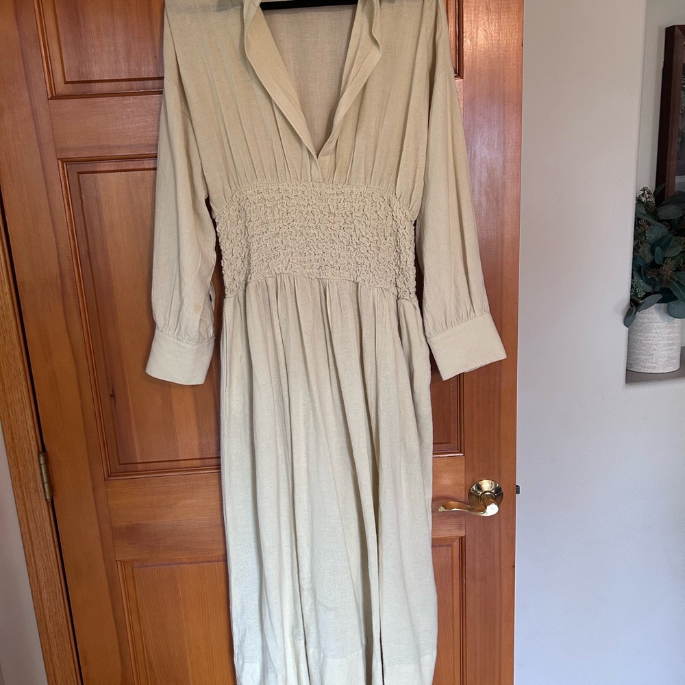Free people smocked waistline dress